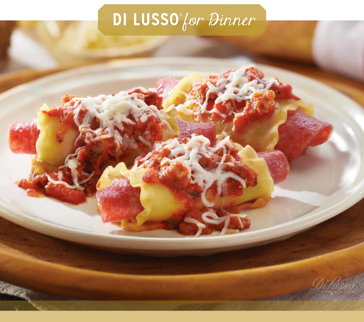 Di Lusso for Dinner – Lasagna Rolls
