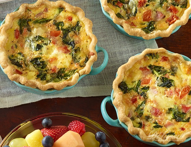 Individual Ham and Cheese Quiche