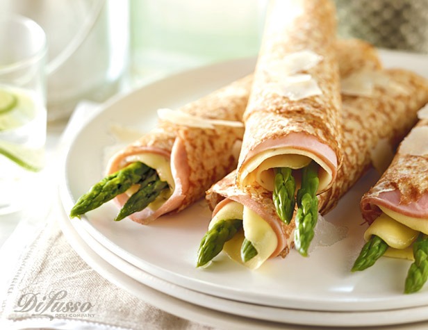 Ham and Asparagus Crepes