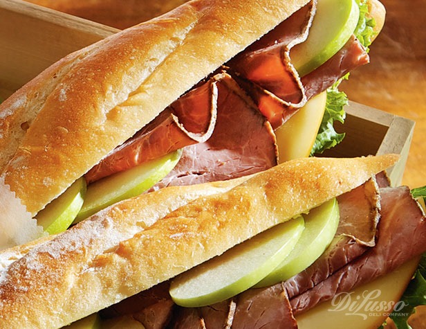 Roast Beef, Cheese and Apple Breadsticks