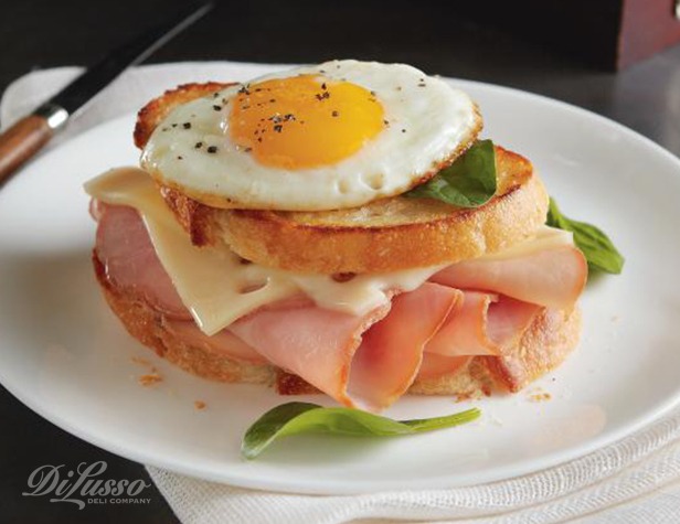 Ham and Swiss Breakfast Sandwich