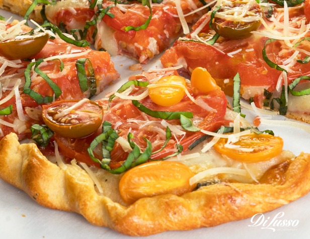 Tomato, Salami & Mozzarella Galette