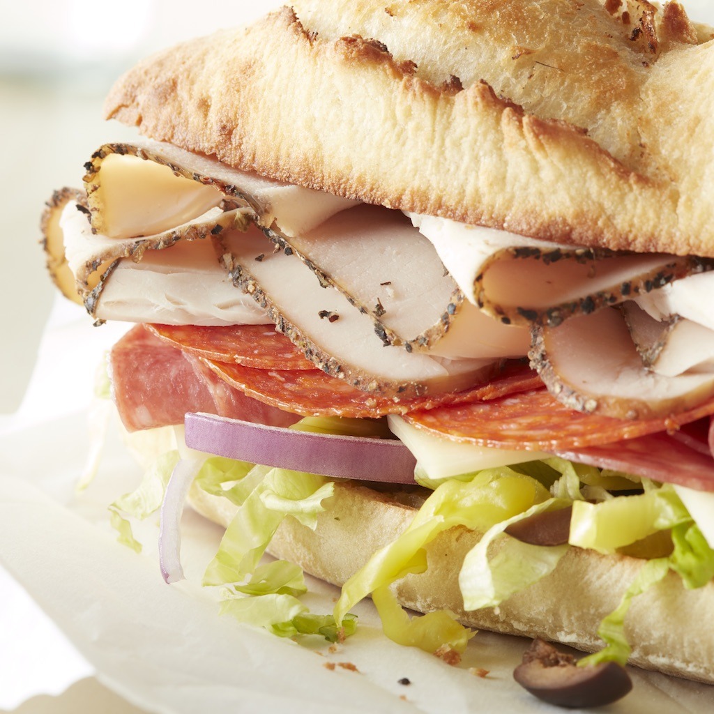 Italian Style Roasted Turkey Sub Sandwich
