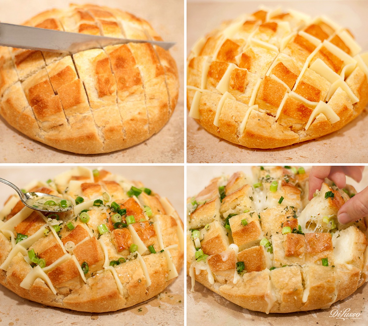 Pull-Apart Garlic Cheese Bread