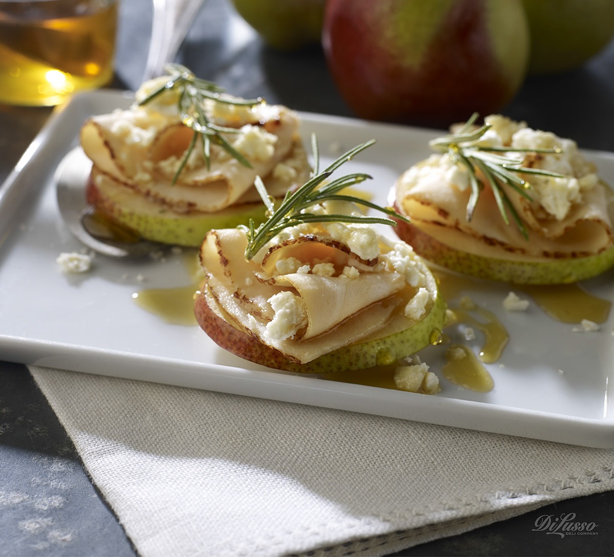 Gluten-Free Honey Pear Crostini