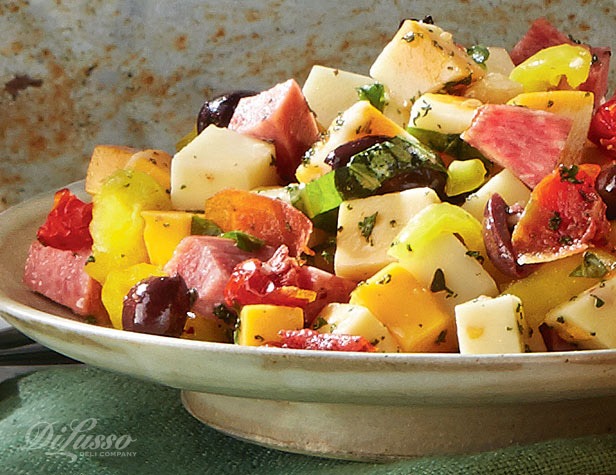 Zesty Antipasto Salad with Herbed Vinaigrette