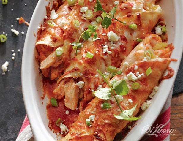 Buffalo Chicken Enchiladas