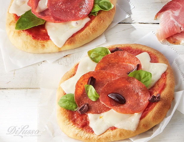 Mini Pepperoni-and-Olive Pizzas