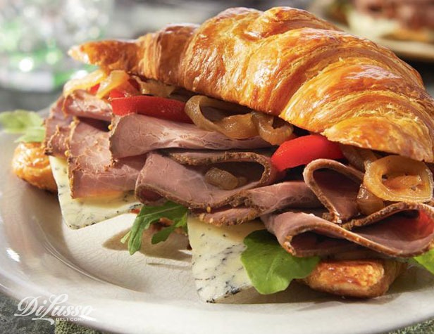 Roast Beef and Monterey Blue Croissant Sandwich