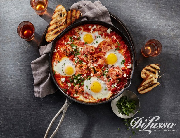 Spicy Shakshuka with Ham