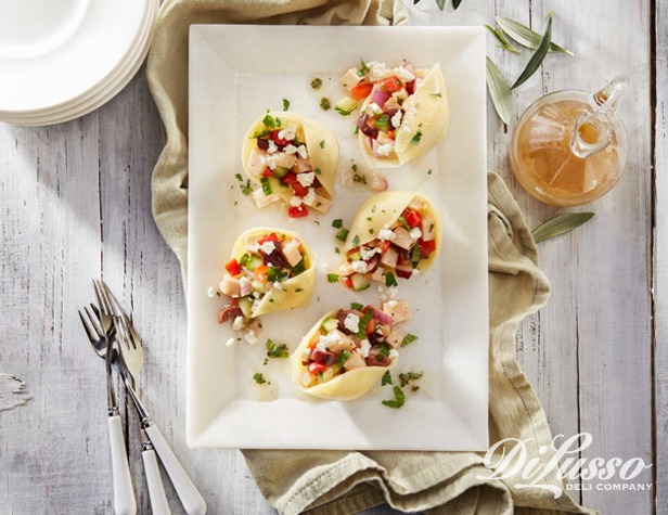 Greek Salad Pasta Shells