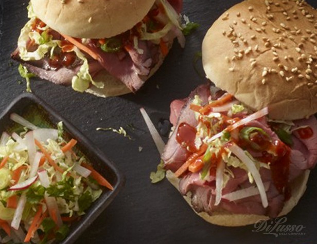 Korean Beef Sliders with Kimchi Slaw