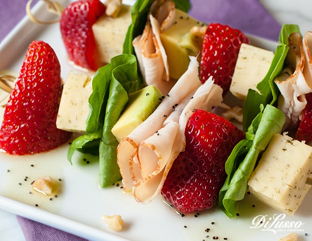 Strawberry Avocado Salad Skewers