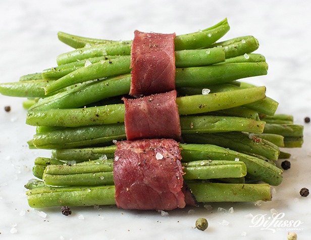 Pastrami-Wrapped Green Bean Bundles