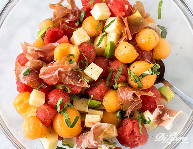 Melon, Avocado & Prosciutto Salad