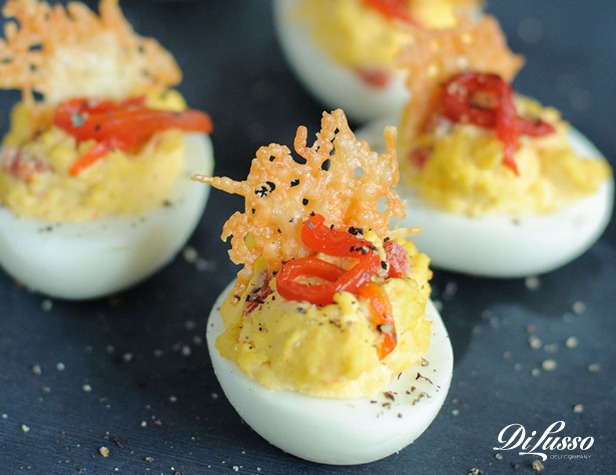 Sun-Dried Tomato Deviled Eggs